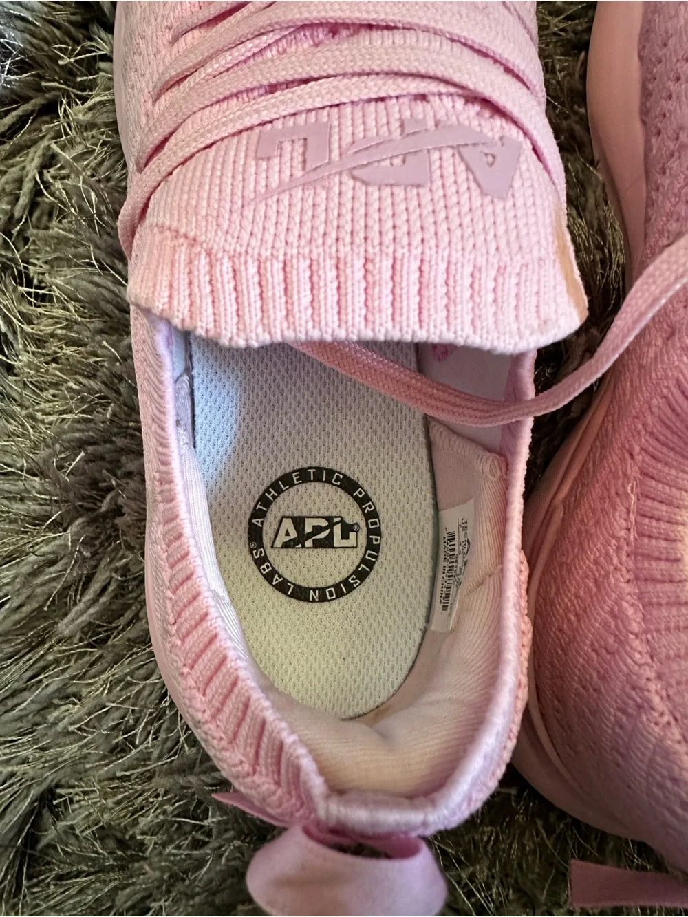 APL Women's Light Pink Knit Slip-On Athletic Sneakers LIMITED EDITION
